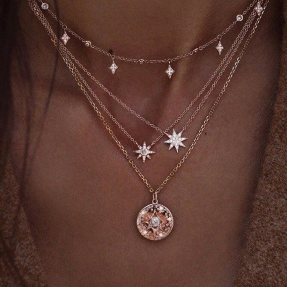Urban Outfitters Jewelry - Multilayer Shining Star Necklace